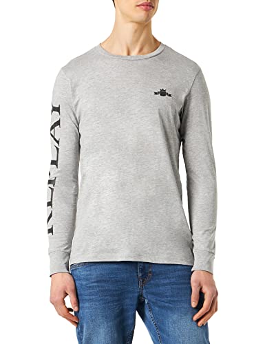 Replay T-shirt męski, Jasnoszary melanż M08, XL