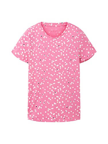 TOM TAILOR Damska koszulka ze wzorem, 32648 – wzór Pink Dot, M