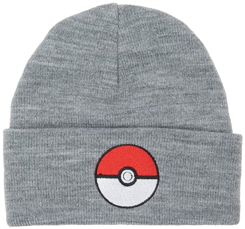 NAME IT NKMSKJALM Pokemon KNITHAT Box Sky czapka z dzianiny, szary melanż, 52/53, Grey Melange