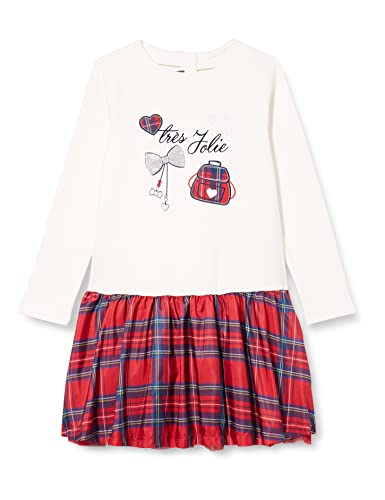 chicco Sukienka dziewczęca z długim rękawem, biały, 86