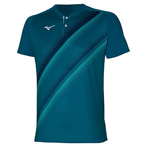 Mizuno Męska koszulka polo Shadow, Harbor Blue, S