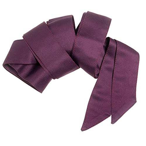 Maya Deluxe Damski pasek satynowy, akcesoria dla druhny, na wesele, bal absolwentów, bal absolwentów, dla kobiet, na imprezę w pasie, Zatoka, S-M