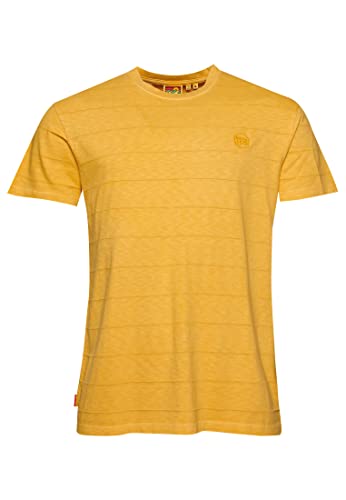 Superdry Koszulka męska z nadrukiem, Złoty Żółty, S