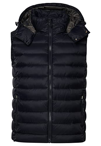 Superdry Kamizelka z kapturem Kurtka męska, Deep Navy, S