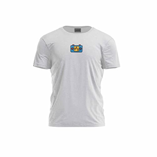 Bona Basics, Druk cyfrowy, męska koszulka podstawowa,%70 bawełna%30 poliester, szary, na co dzień, męskie topy, rozmiar: XL, szary, XL
