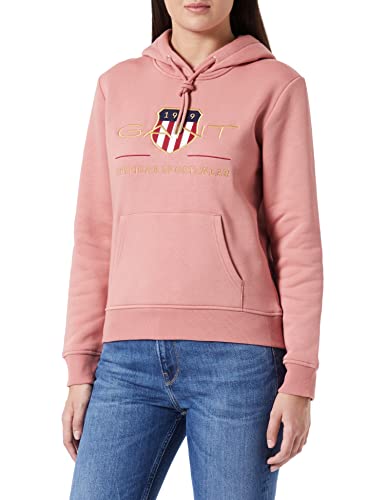 GANT Damska bluza z kapturem Archive Shield Sweat Hoodie bluza z kapturem, terakota różowa, L