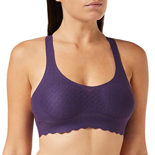 Sloggi Damski biustonosz Zero Feel Lace Top, Blackcurrant Juice, L
