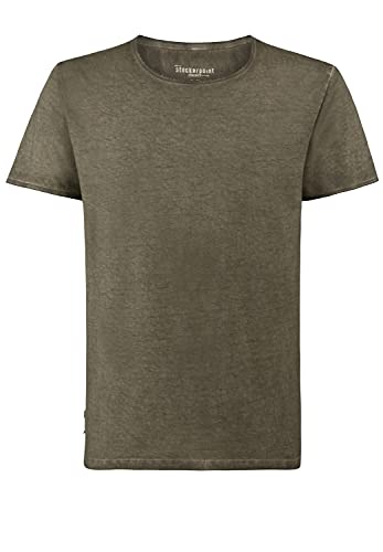 Stockerpoint Męski T-shirt Falko z okrągłym dekoltem, oliwkowy, S