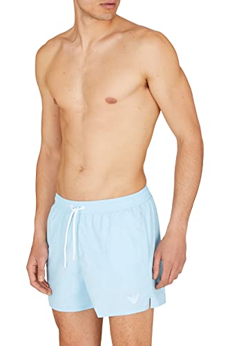 Emporio Armani Swimwear Emporio Armani Embroidery bokserki męskie, z logo, niebieskie (Sky Blue), 50, niebieski (Sky Blue)