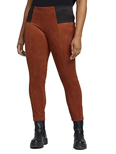 TOM TAILOR MY TRUE ME Damski Legginsy plus z elastycznym ściągaczem 1028793, 25728 - Burned Umber Orange, 50W / 28L