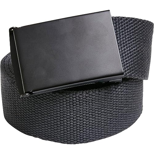 Build Your Brand Pasek unisex Canvas Belt, Charcoal/Black, One Size, grafit/czarny (Charcoal/Black), jeden rozmiar