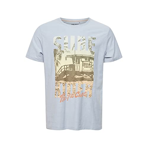 Blend Męski T-shirt T-shirt, 164010/Dusty Blue, XL, 164010/Dusty Blue, XL