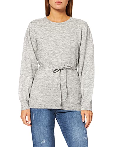 bestseller a/s Damski sweter z kapturem L/S Knit Top A. Noos, jasnoszary melanżowy, XS
