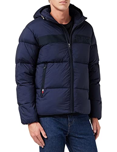 Tommy Hilfiger Męska kurtka ocieplana Ny High Loft Puffer, Pustynne niebo, XXL