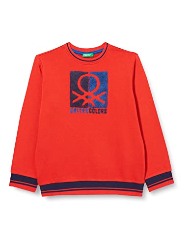 United Colors of Benetton Chłopięca bluza z długim rękawem z okrągłym dekoltem, Dunkelrot 29l, 150