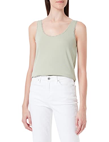 VERO MODA Damski top Vmgemma Sl Lace Top Noos Tanktop, Desert Sage, S