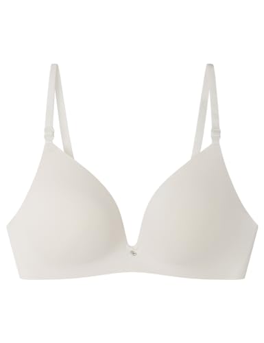 women'secret Biustonosz Lovely Trójkątny Biustonosz Mikrofibra Biały, damski, Żółty/Off White, 85B