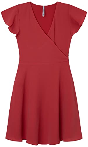 Pepe Jeans Dziewczęca sukienka Hareta, Czerwony (Studio Red), 10 Lata