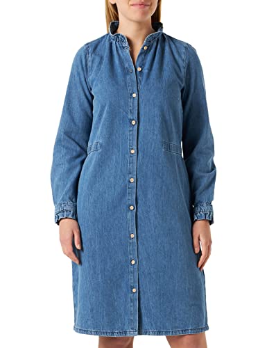 MUSTANG Sukienka damska w stylu Frida Denim, średni niebieski 400, 38