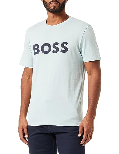BOSS T-shirt męski, Light/Pastel Green335, XXL
