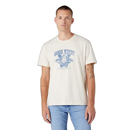 Wrangler T-shirt męski Varsity Tee T-Shirt, Turtledove, XL, Turtledove, XL