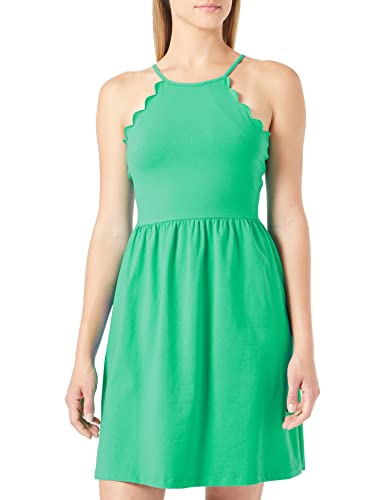 ONLY Damska sukienka z dżerseju Onlamber Strap Scallop Short Dress Ay Nn, zielony (Simply Green), XXS