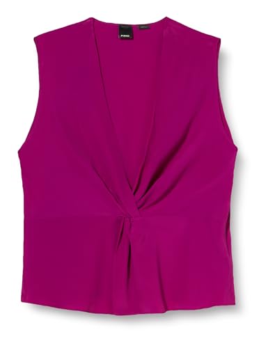 Pinko Top Crepe De Chine Koszula Damska, Vib_fioletowy Buganville, 42