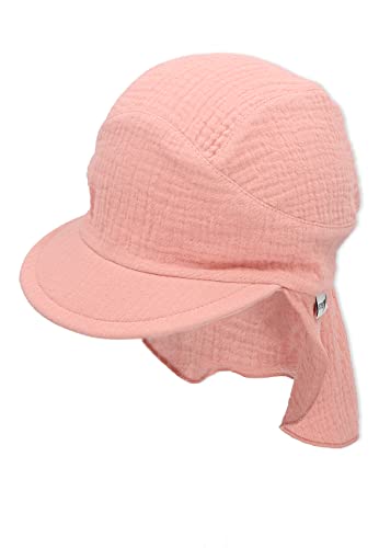 Sterntaler Dziewczęca czapka z daszkiem z daszkiem z muślinu, delikatny róż, 49 cm