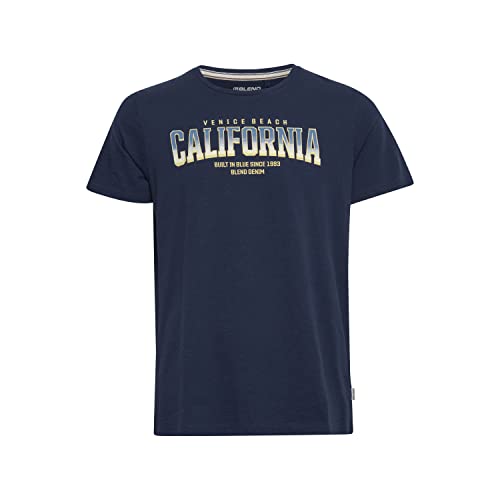 Blend Męski T-shirt T-shirt, 194024/Dress Blues, M, 194024/Dress Blues, M