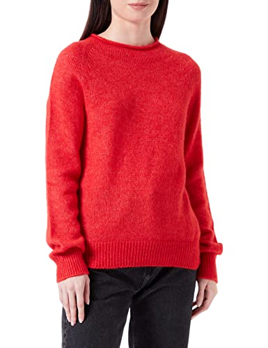 BOSS Damski sweter z dzianiny w kolorze jasnoczerwonym, L (DE)