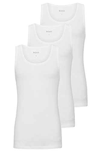 BOSS Męski tank top, White100, XS
