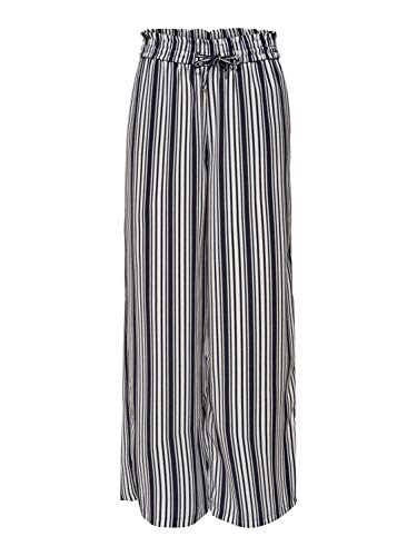 ONLY Onlpiper-ann Mw Wide Pant Cc TLR spodnie damskie, Night Sky - Mazarine Blue, 34W / 32L