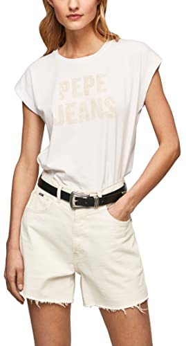 Pepe Jeans Damska koszulka Ola, biała, L, biały, L