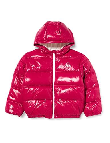 United Colors of Benetton Kurtka dla dziewczynek i dziewczynek, Fuksja 04l, M
