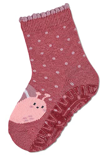 Sterntaler Baby - dziewczęce pończochy ślimakowe Fli Fli Air, jasnoczerwony melanż, 24 EU