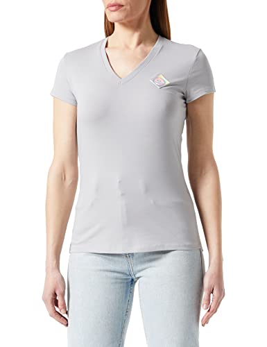 Armani Exchange Damska koszulka z krótkim rękawem, slim fit, dekolt w serek, sprzęt S, Sprzęt, S