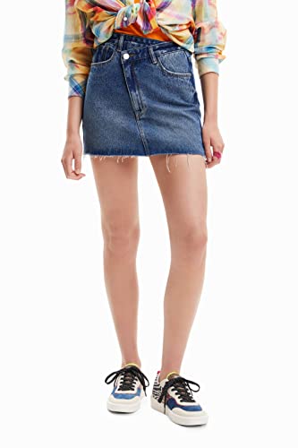 Desigual Damska spódnica, niebieski, XL