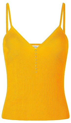 Morgan damski sweter MCREW pomarańczowy TL, Słoneczny, L