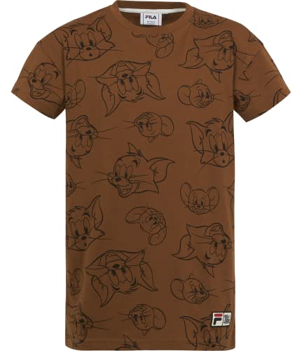 FILA Unisex dziecięca sukienka Tarija Tee Dress, Nuthatch Tom & Jerry Aop, 86-92