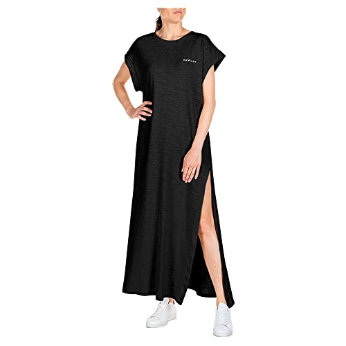 Replay Sukienka damska W9691B, 098 czarna, S, 098 BLACK, S