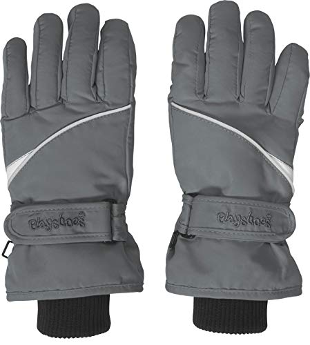 Playshoes Finger-Handschuh Rękawiczki, Szare (Grau 33), 3 Chłopcy, Szary (Grau 33)