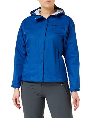 Helly Hansen Damska Loke wodoodporna wiatroszczelna oddychająca kurtka przeciwdeszczowa powłoka, 606 Deep Fjord, L