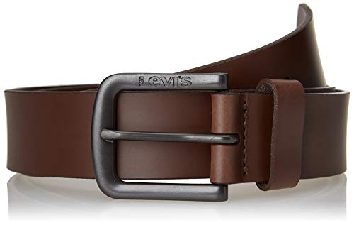 Levi's Męski metalowy pasek Seine, Ciemny brąz, 70
