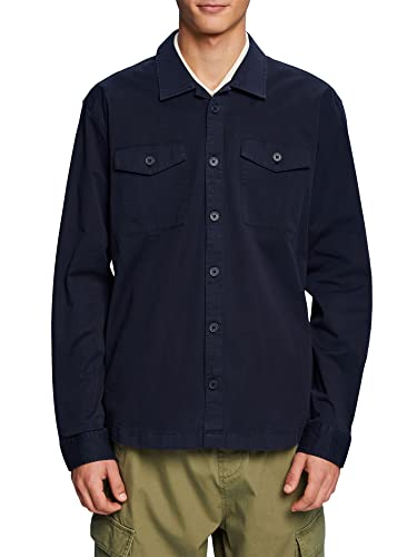 ESPRIT Męska koszula 013EE2F302, 400/NAVY, S, 400/granatowy, S