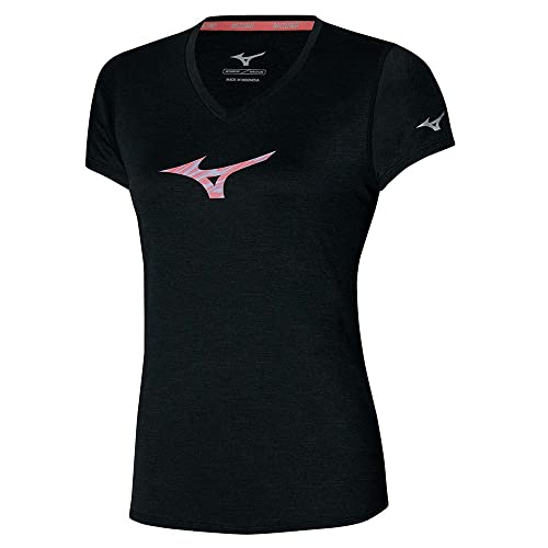 Mizuno Damska koszulka Impulse Core RB, czarna, L, Czarny, L