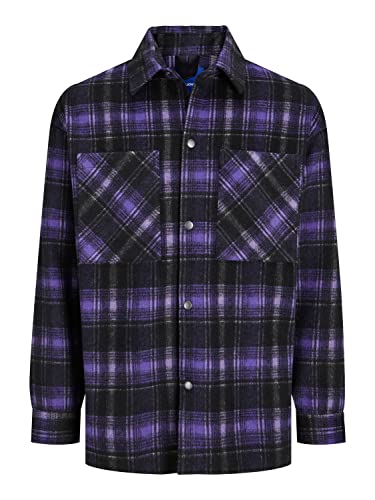 Jack & Jones Kurtka męska Jorbane Blk Noos, Głęboka lawenda/szczegóły: sprawdź, L