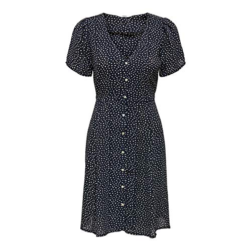 ONLY Women's ONLSONJA S/S Dress NOOS PTM sukienka, niebieska, 46, niebieski, 46