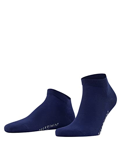 FALKE Mężczyźni Skarpety do trampek Cool 24/7 M SN Organiczna Bawełna krótkie jednokolorowe 1 Para, Niebieski (Royal Blue 6000), 45-46