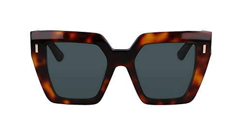 Calvin Klein Damskie okulary przeciwsłoneczne CK23502S, brązowe Havana, jeden rozmiar, Brązowa Hawana, Rozmiar uniwersalny