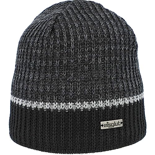 Eisglut Czapka Torina Merino, czarny, jeden rozmiar